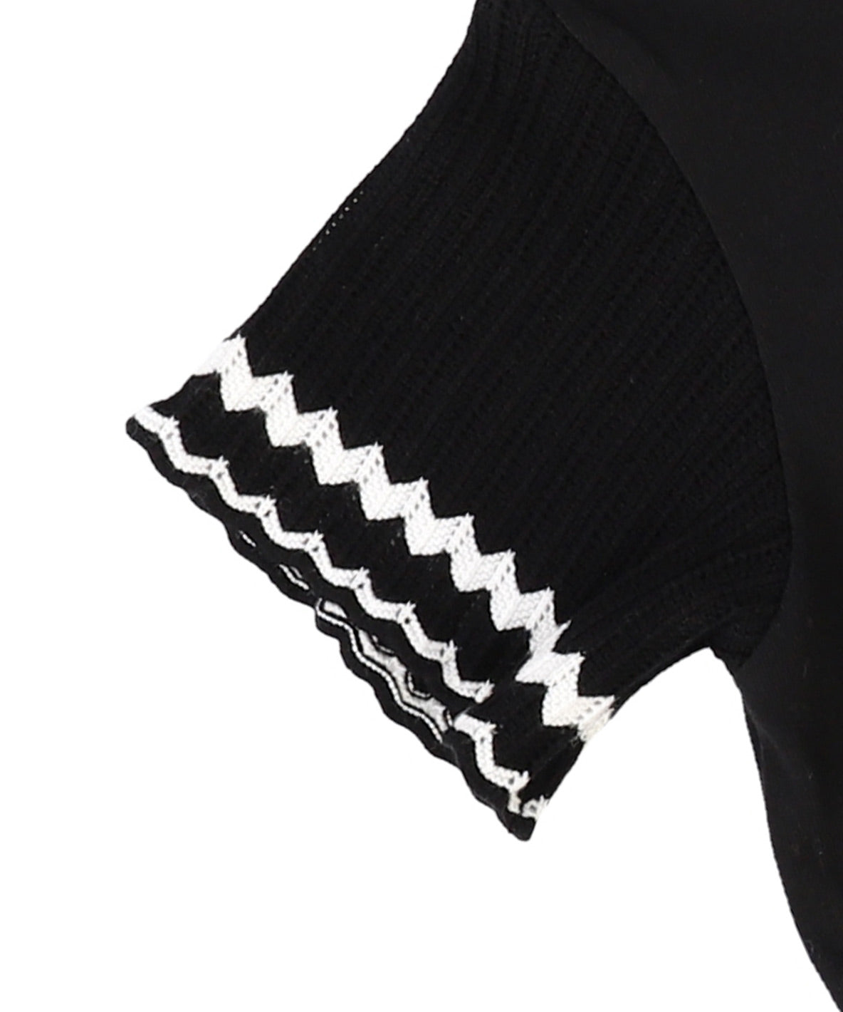 Smooth Cotton Jersey and Knit Collar Tee