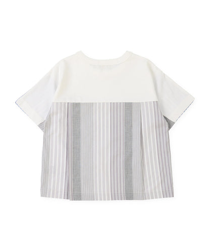 Smooth Cotton Jersey and Striped Tee