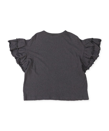 Recycled Cotton Jersey Frill Tee