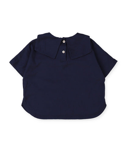 Baby Clear Spinned Cotton Jersey Sailor Collar Tee