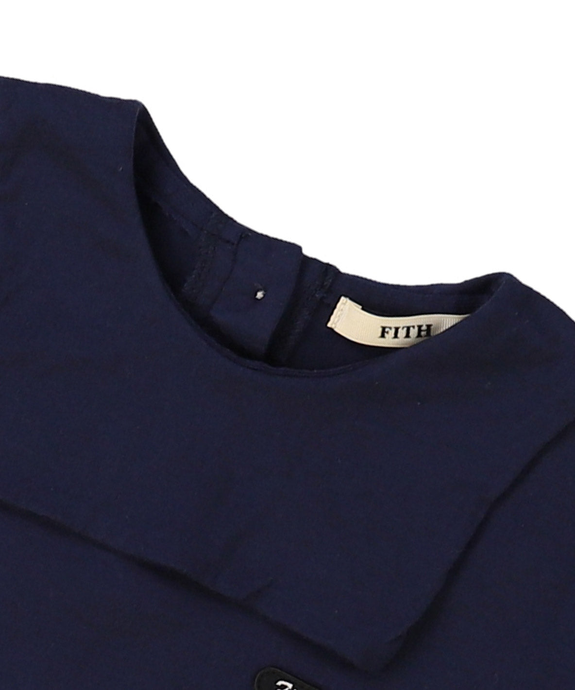 Baby Clear Spinned Cotton Jersey Sailor Collar Tee