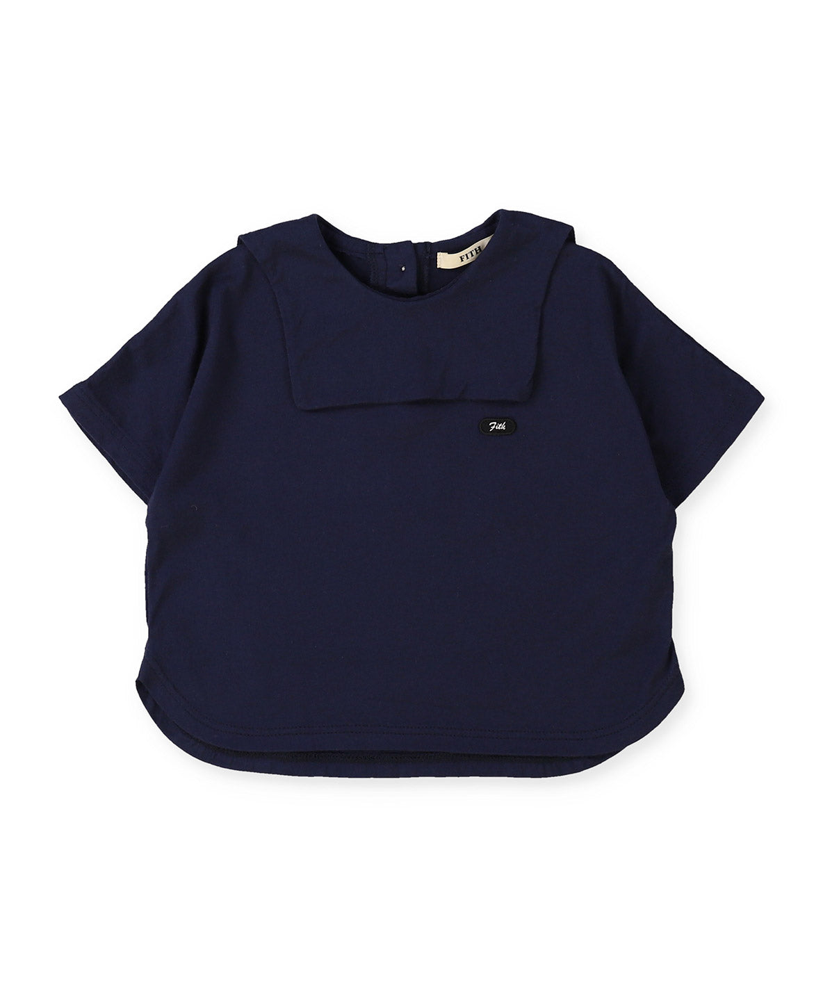 Baby Clear Spinned Cotton Jersey Sailor Collar Tee