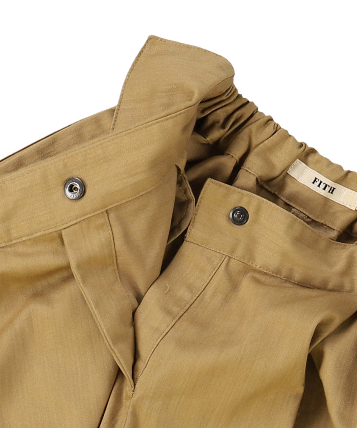 W Slab Chambray Tuck Pants