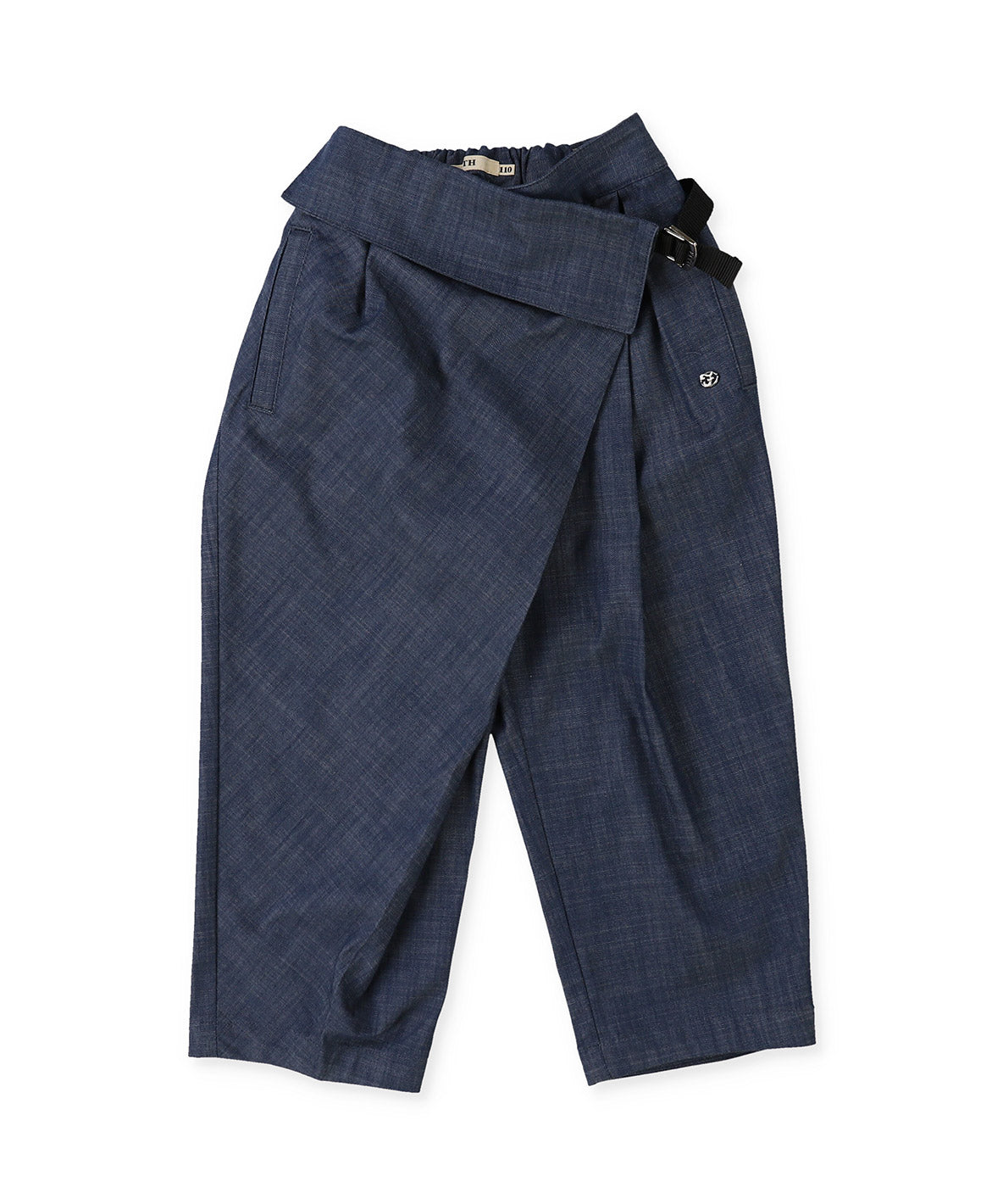 W Slab Chambray Tuck Pants