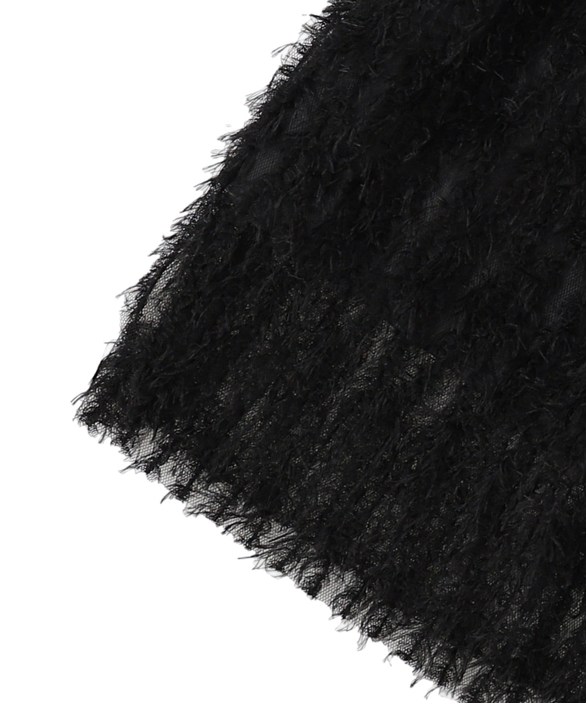 Feather Tulle Long Skirt