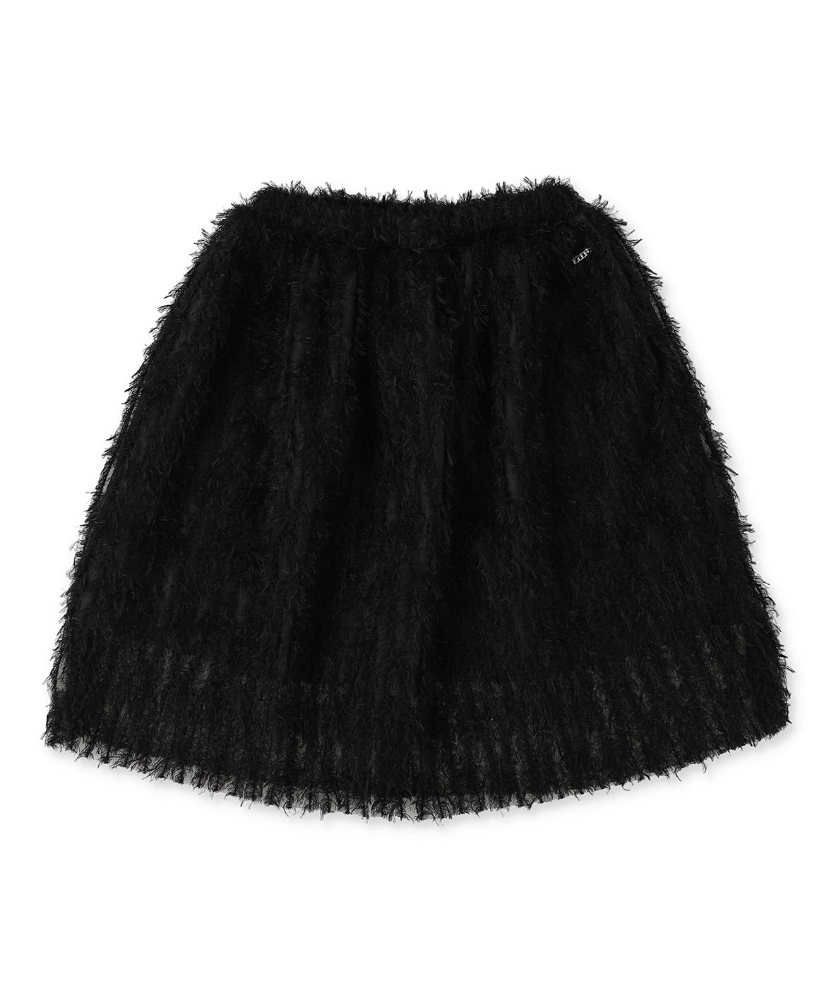 Feather Tulle Long Skirt