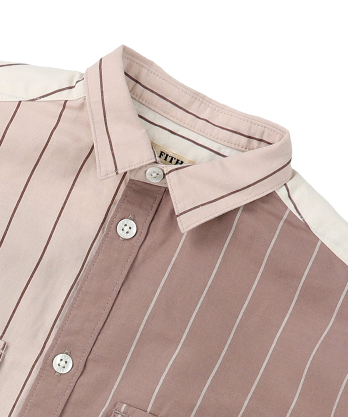 Cotton Linen Weather Striped Shirt Dress