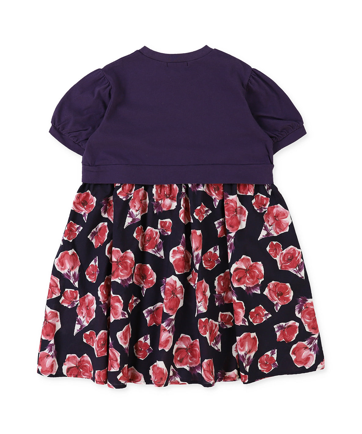 Soft Cotton Jersey × Floral Print Long Dress