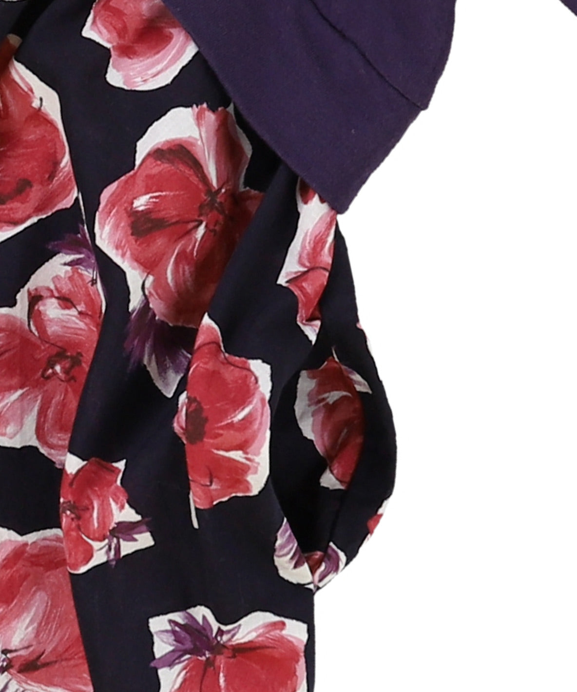 Soft Cotton Jersey × Floral Print Long Dress