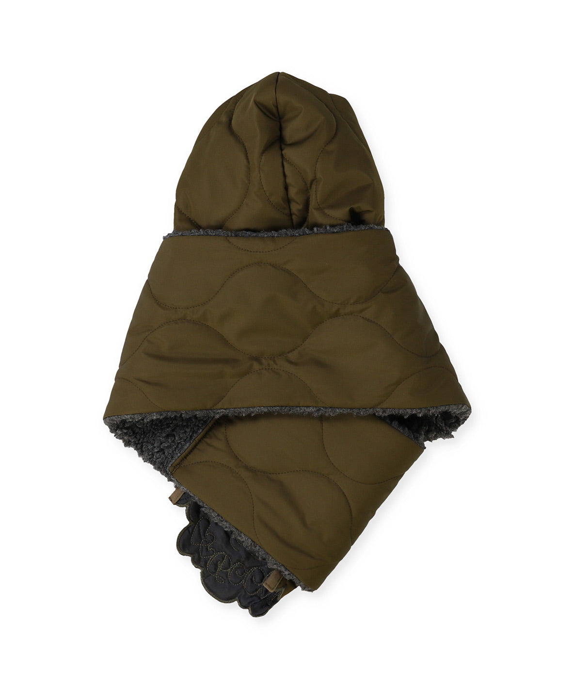 Scallaped Quilt Hood Scarf