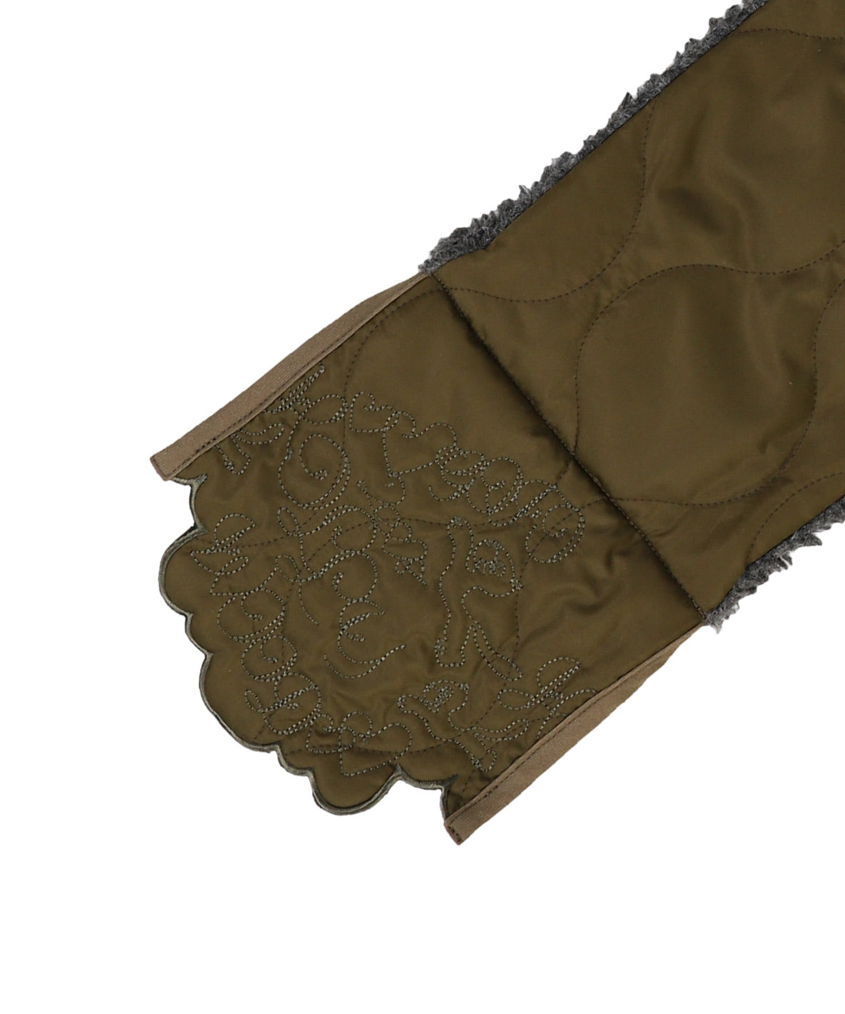 Scallaped Quilt Hood Scarf