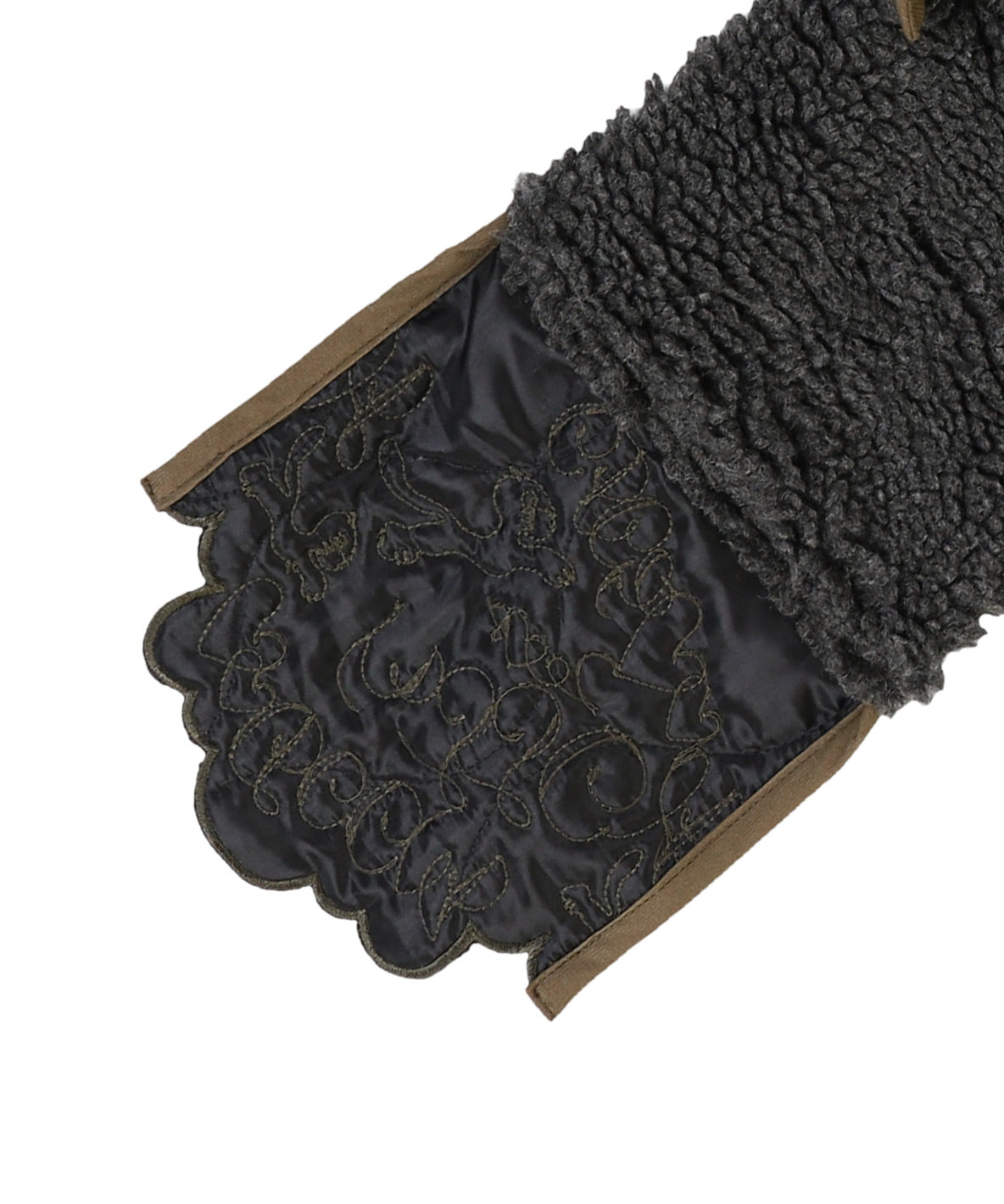 Scallaped Quilt Hood Scarf