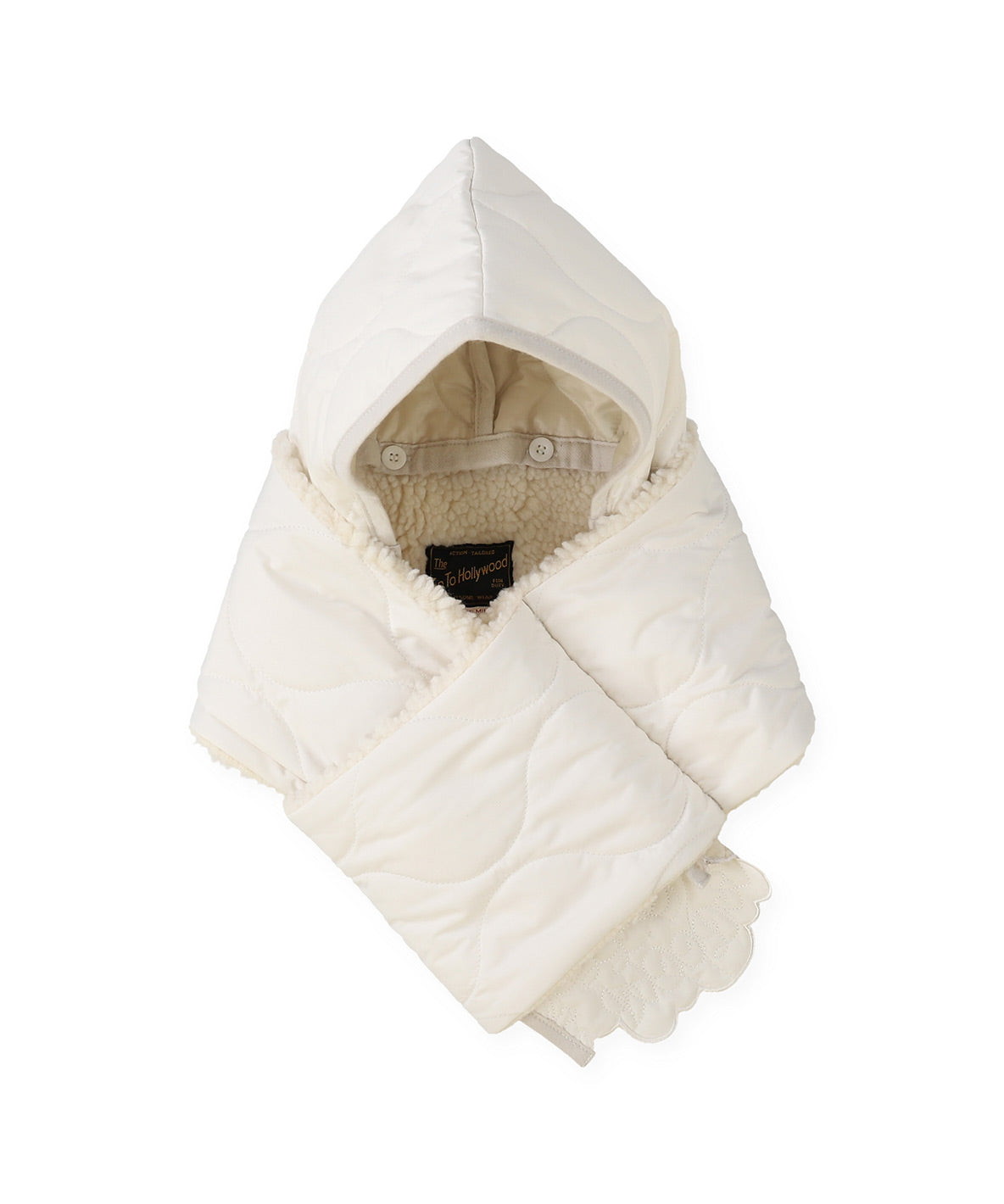 Scallaped Quilt Hood Scarf