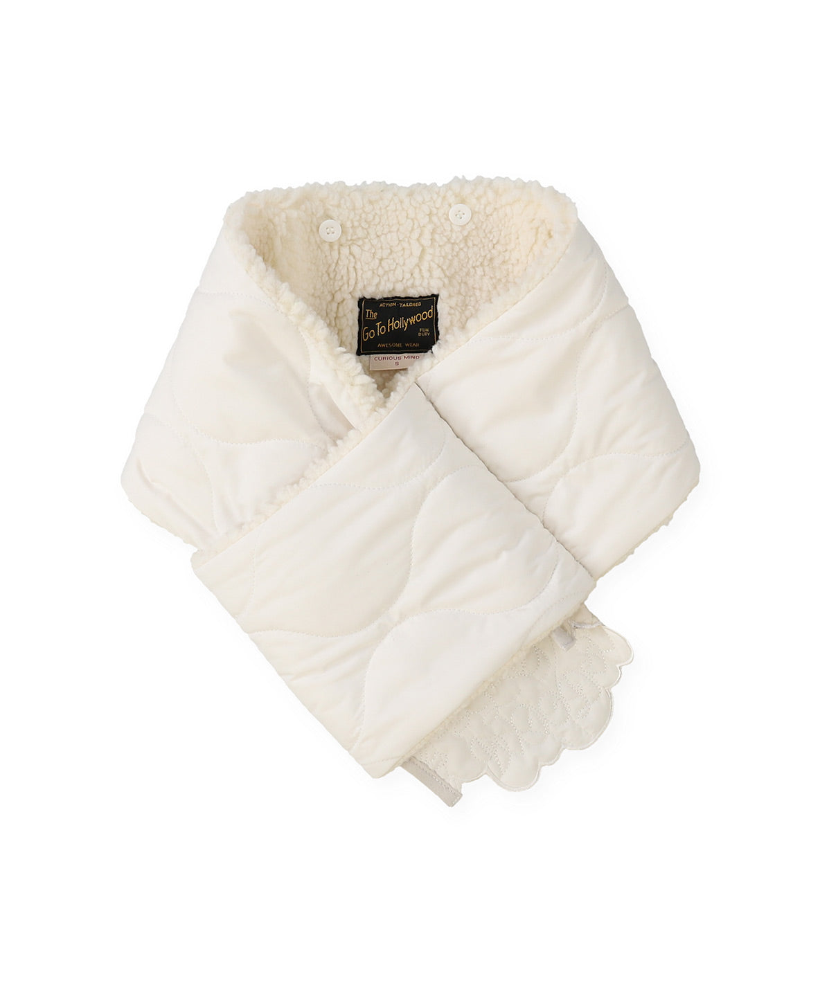 Scallaped Quilt Hood Scarf