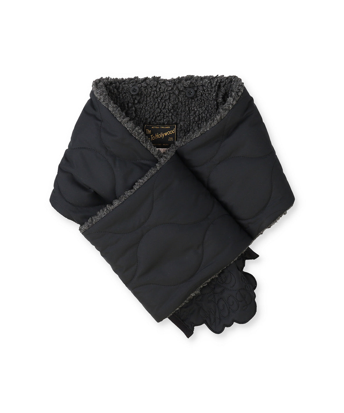 Scallaped Quilt Hood Scarf