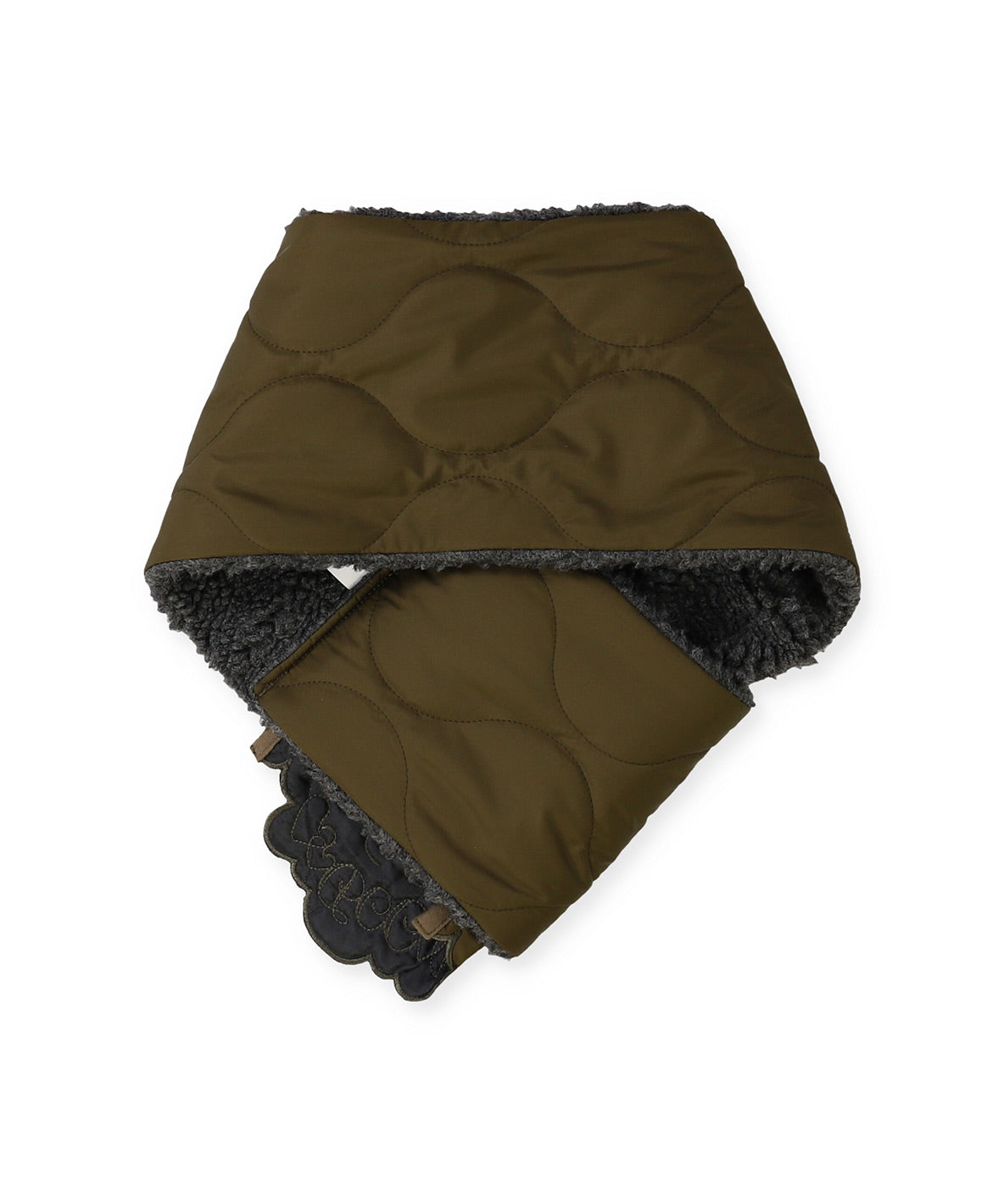 Scallaped Quilt Hood Scarf