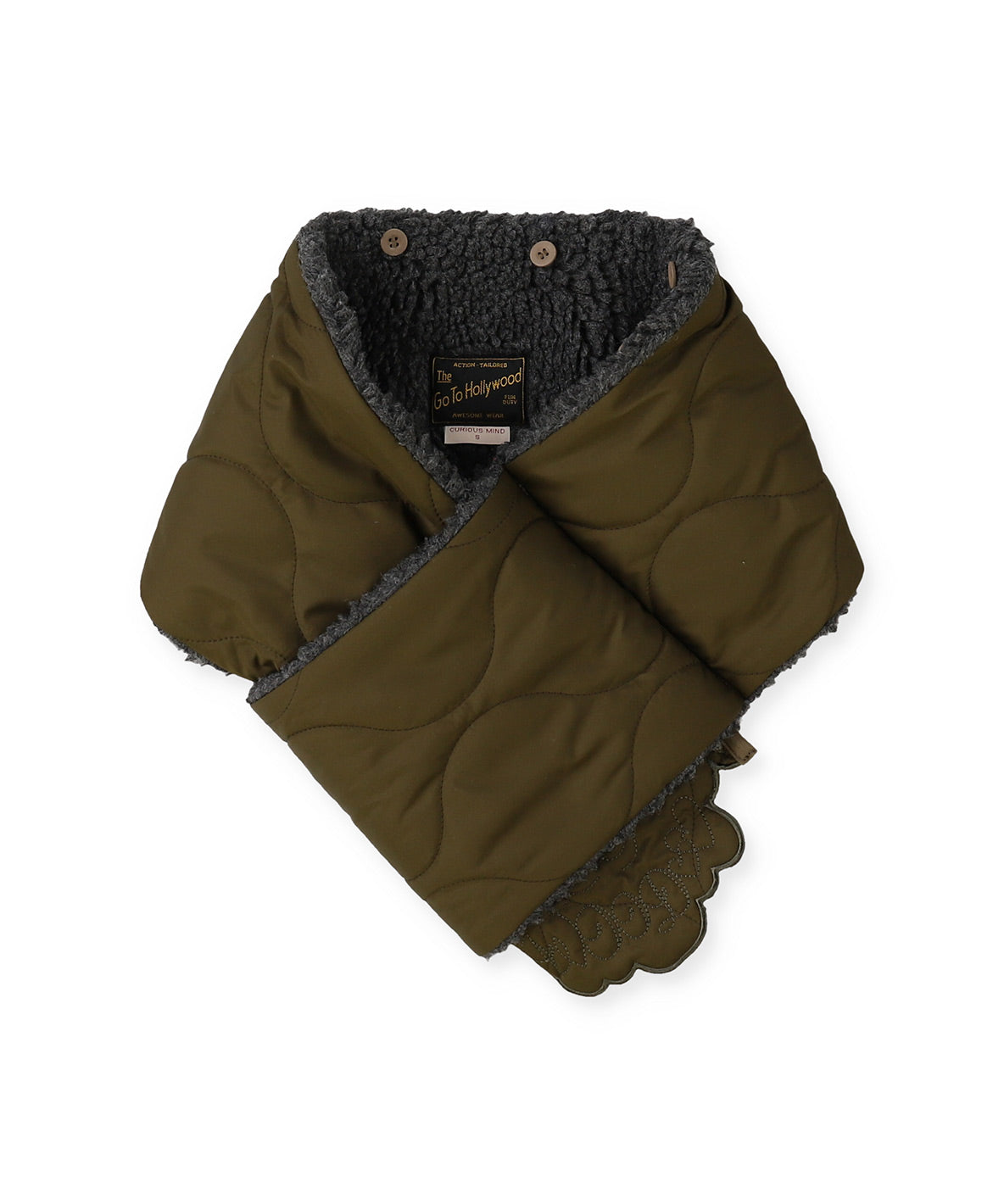 Scallaped Quilt Hood Scarf