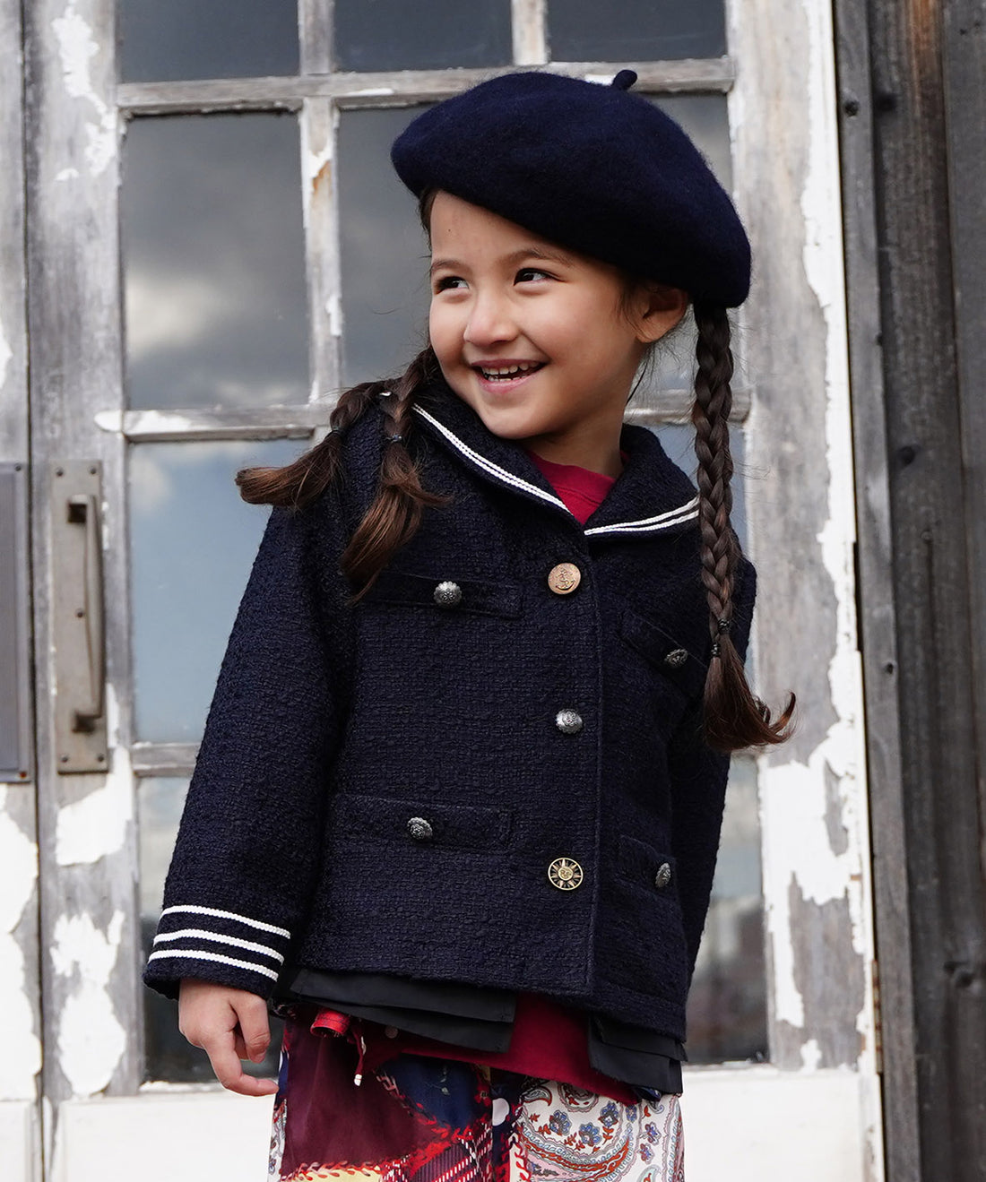Sailor Collar Tweed Jacket – FITH ONLINE STORE