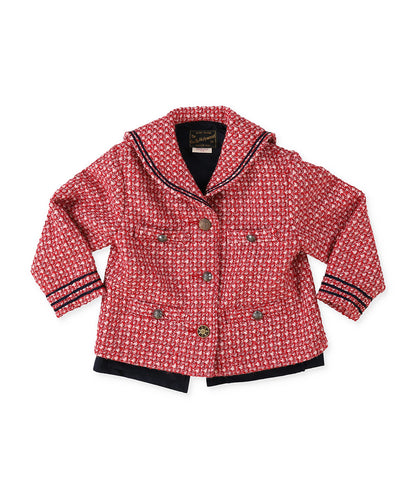 Sailor Collar Tweed Jacket