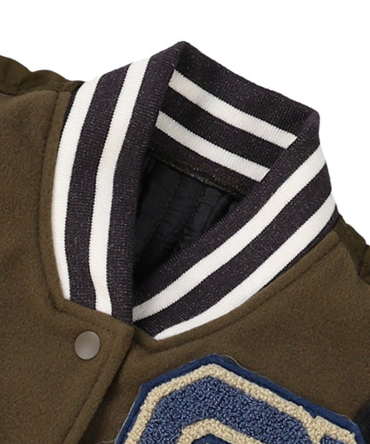 Scallaped Quilt Varsity Jacket