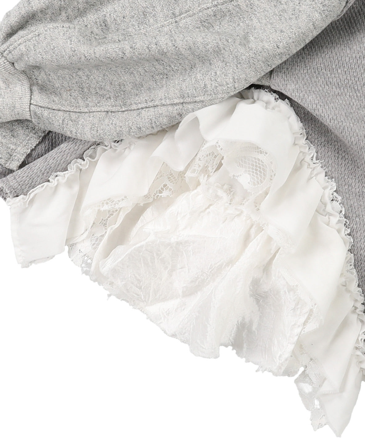 Assymetry Frill Sweatshirt