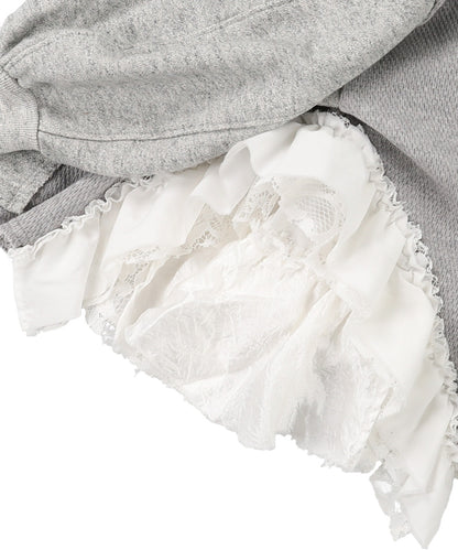 Assymetry Frill Sweatshirt