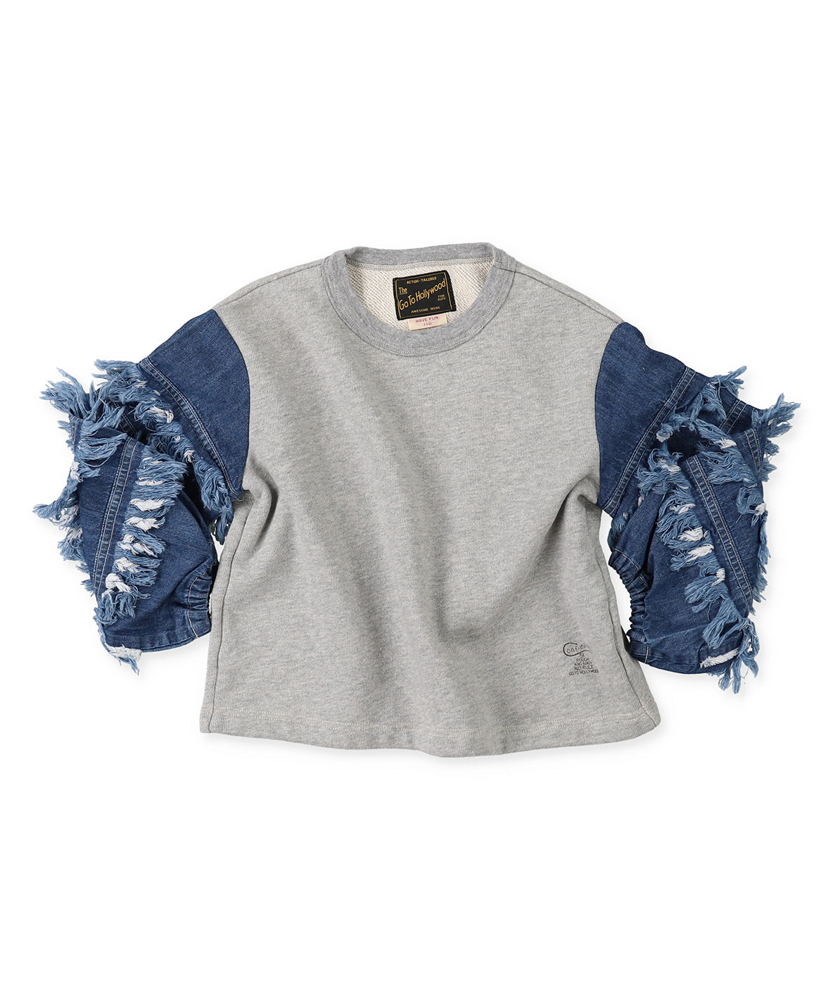Vitage Fleece Ruffled Sleeve Sweatshirt