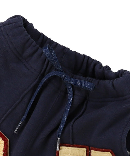 Brushed Fleece Patch Sweat Pants