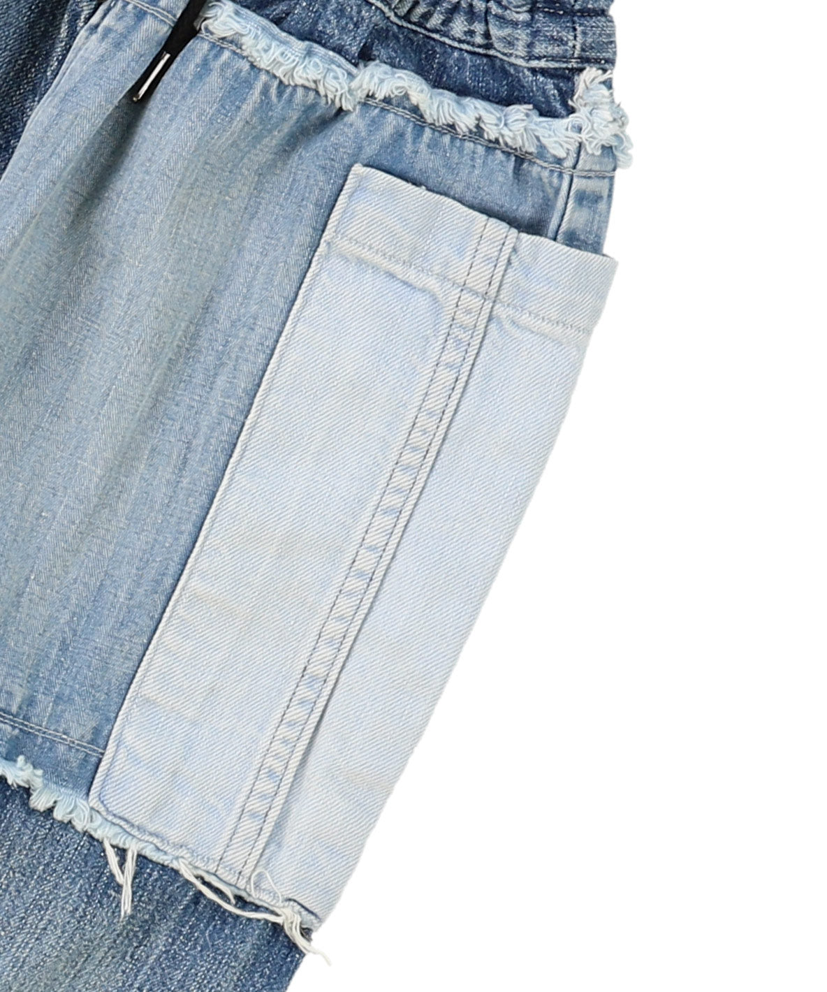 Work Denim Damaged Patch Easy Pants