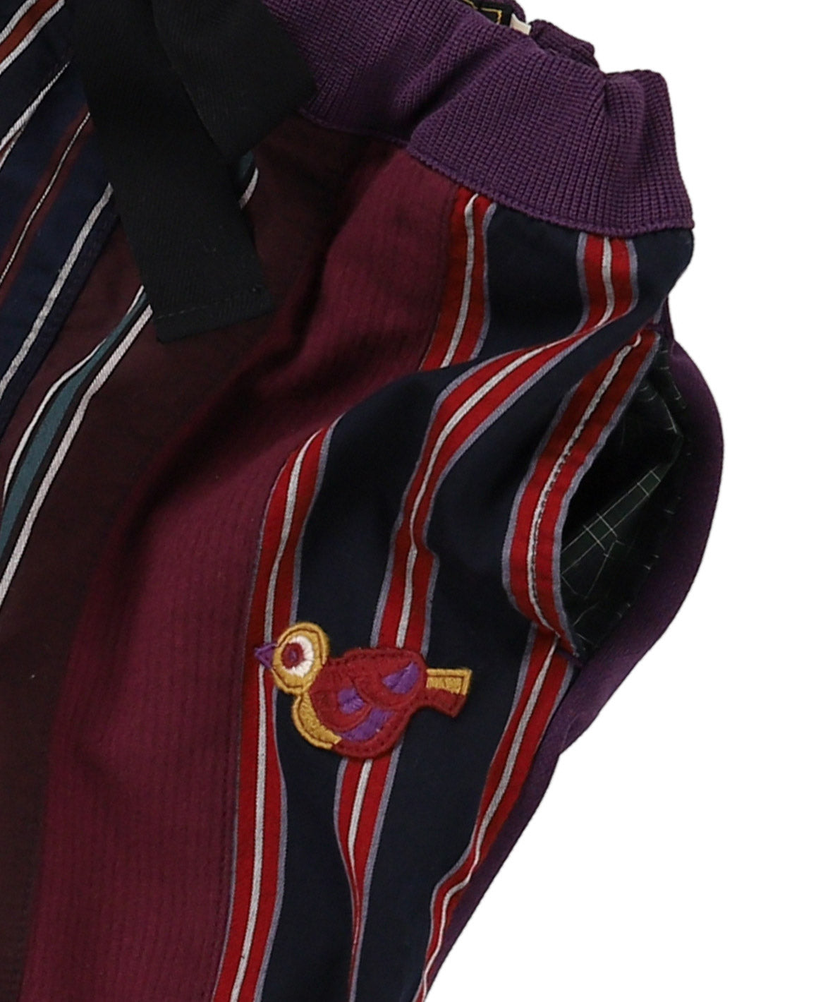 Striped Twill Bird Pants