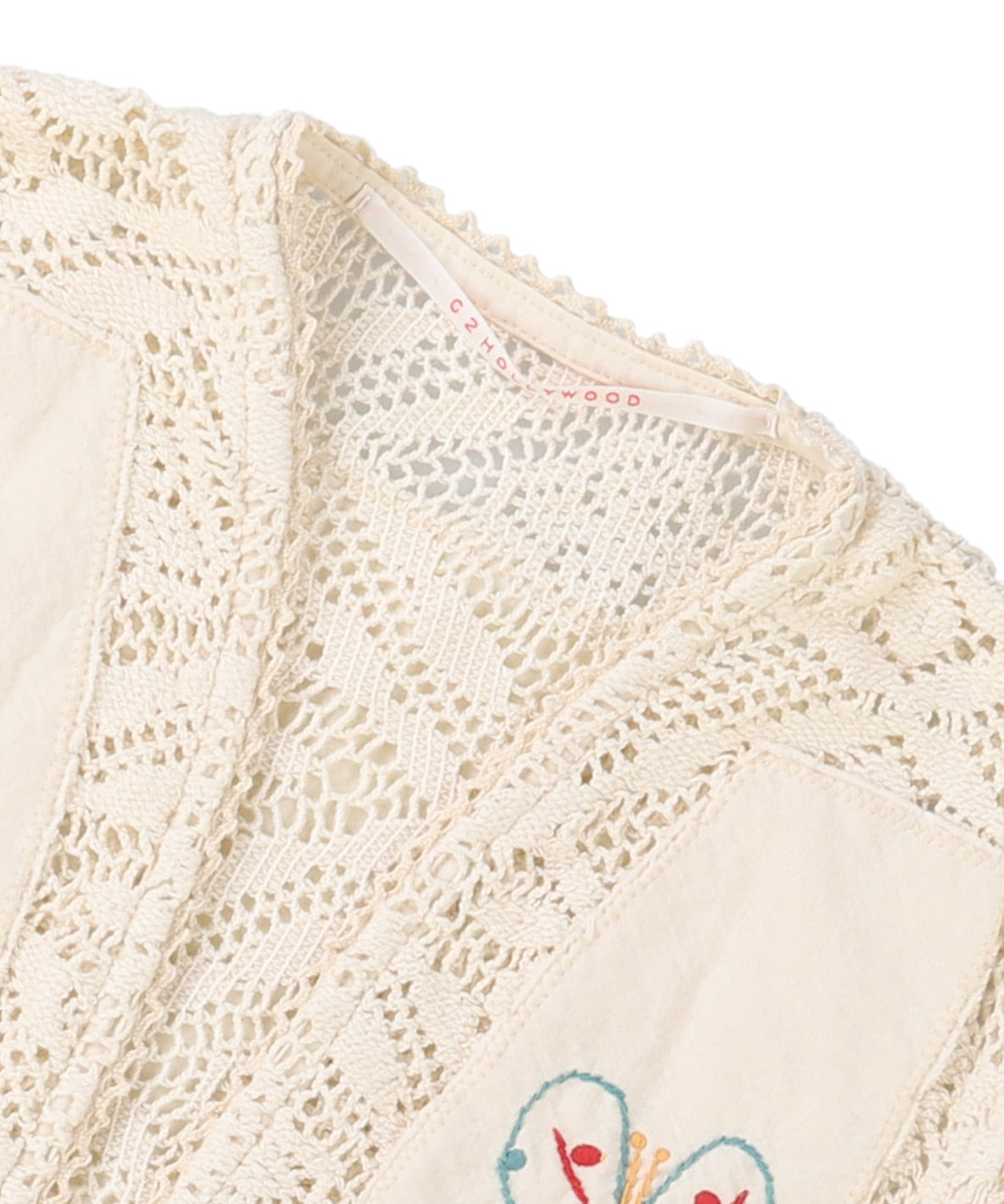Knit Lace Embroidery Pullover