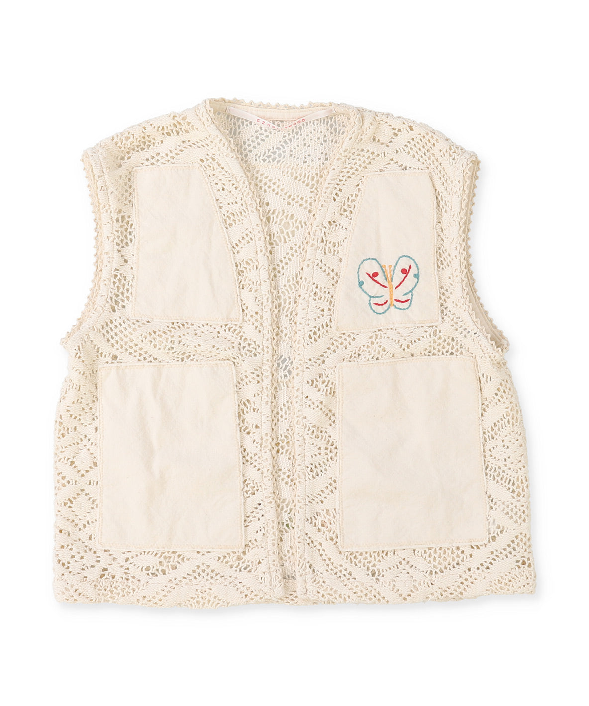 Knit Lace Embroidery Pullover