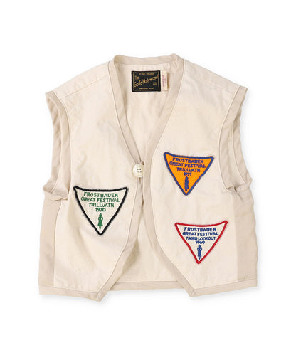 Uneven-nep Vintage Vest