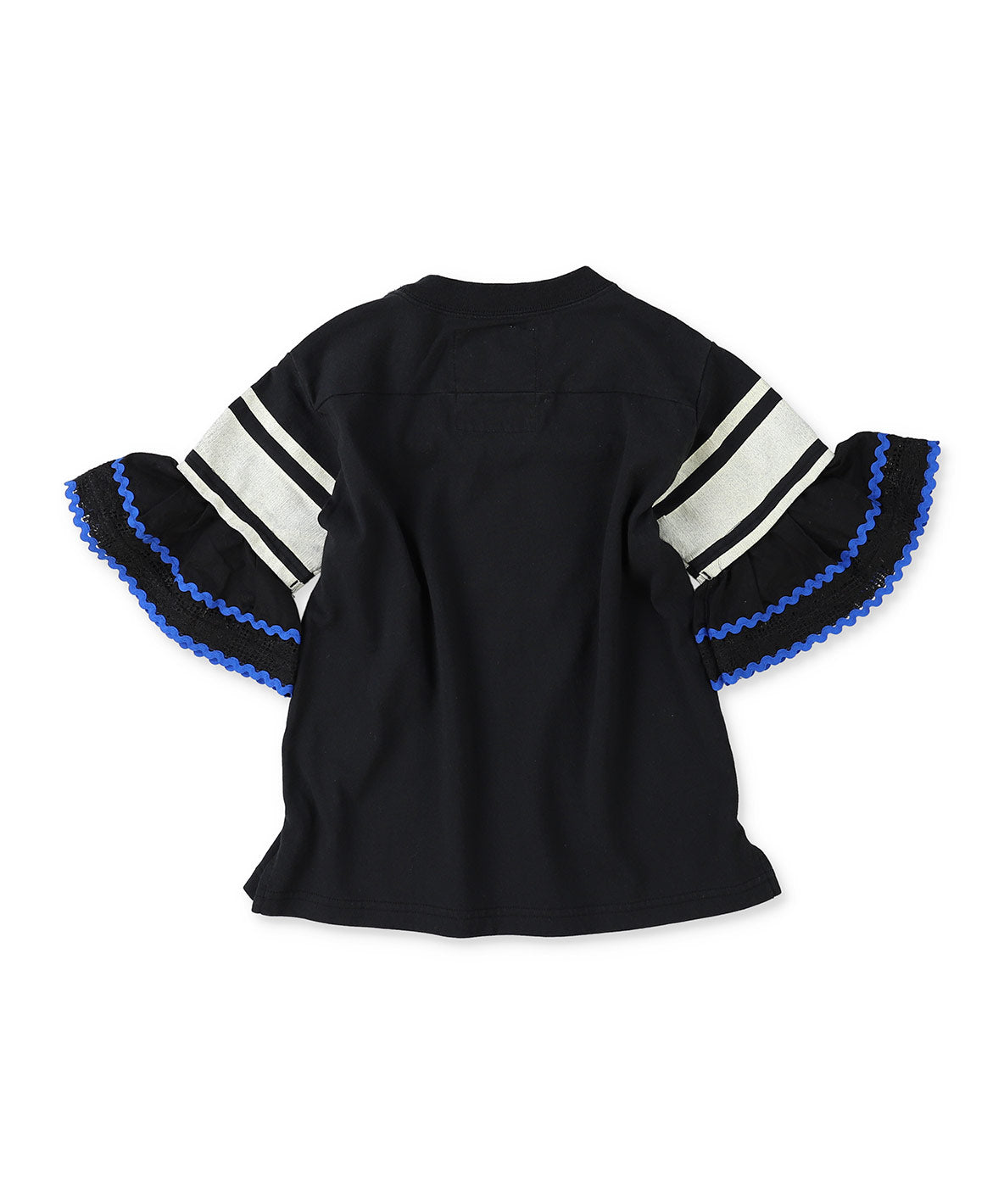 Colorful Tape Flare-sleeve Tee