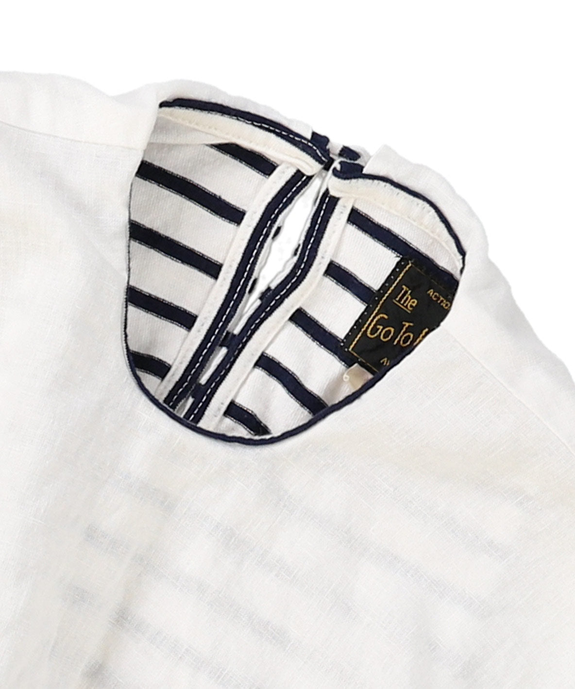 Asymmetry Sailor Collar Sleeveless Tee