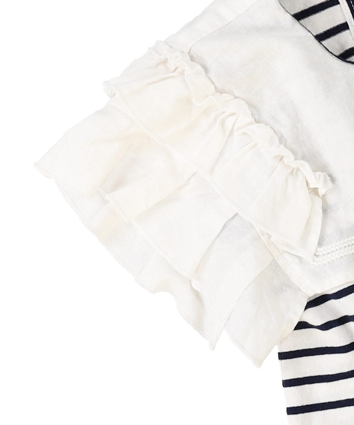 Asymmetry Sailor Collar Sleeveless Tee