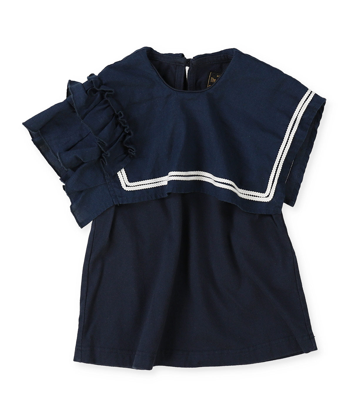 Asymmetry Sailor Collar Sleeveless Tee