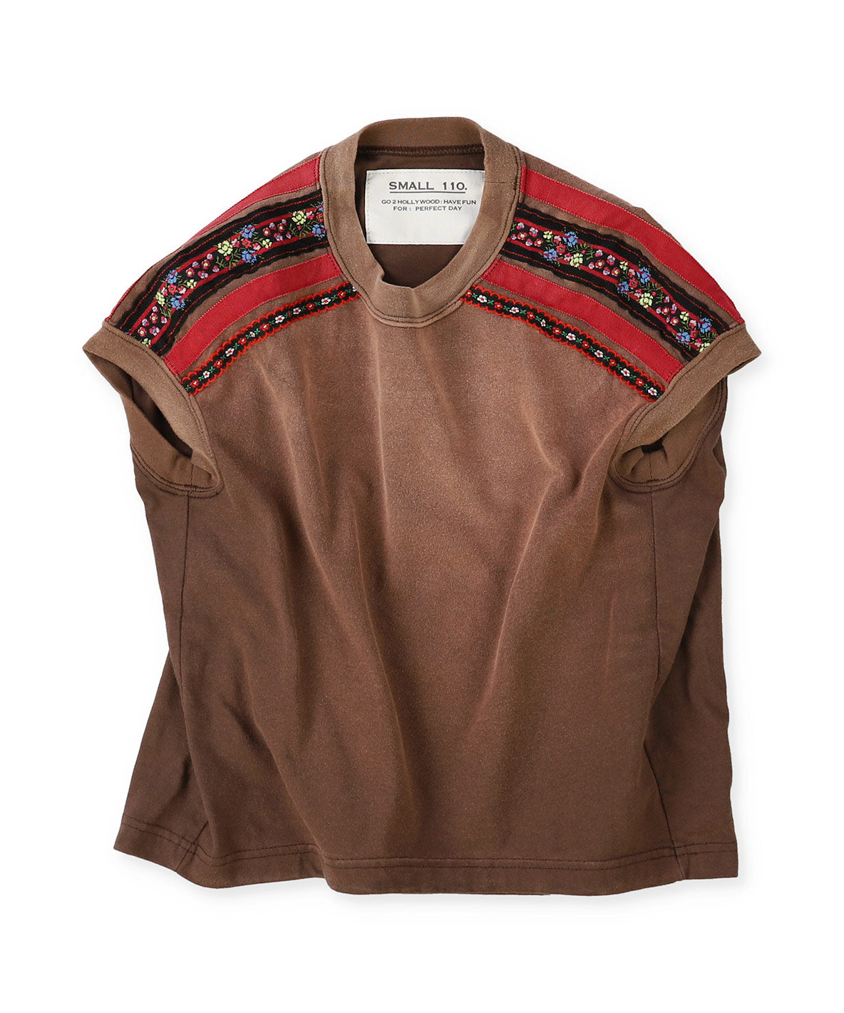 Vintage-like Tyrolean Tape Sleeveless Tee