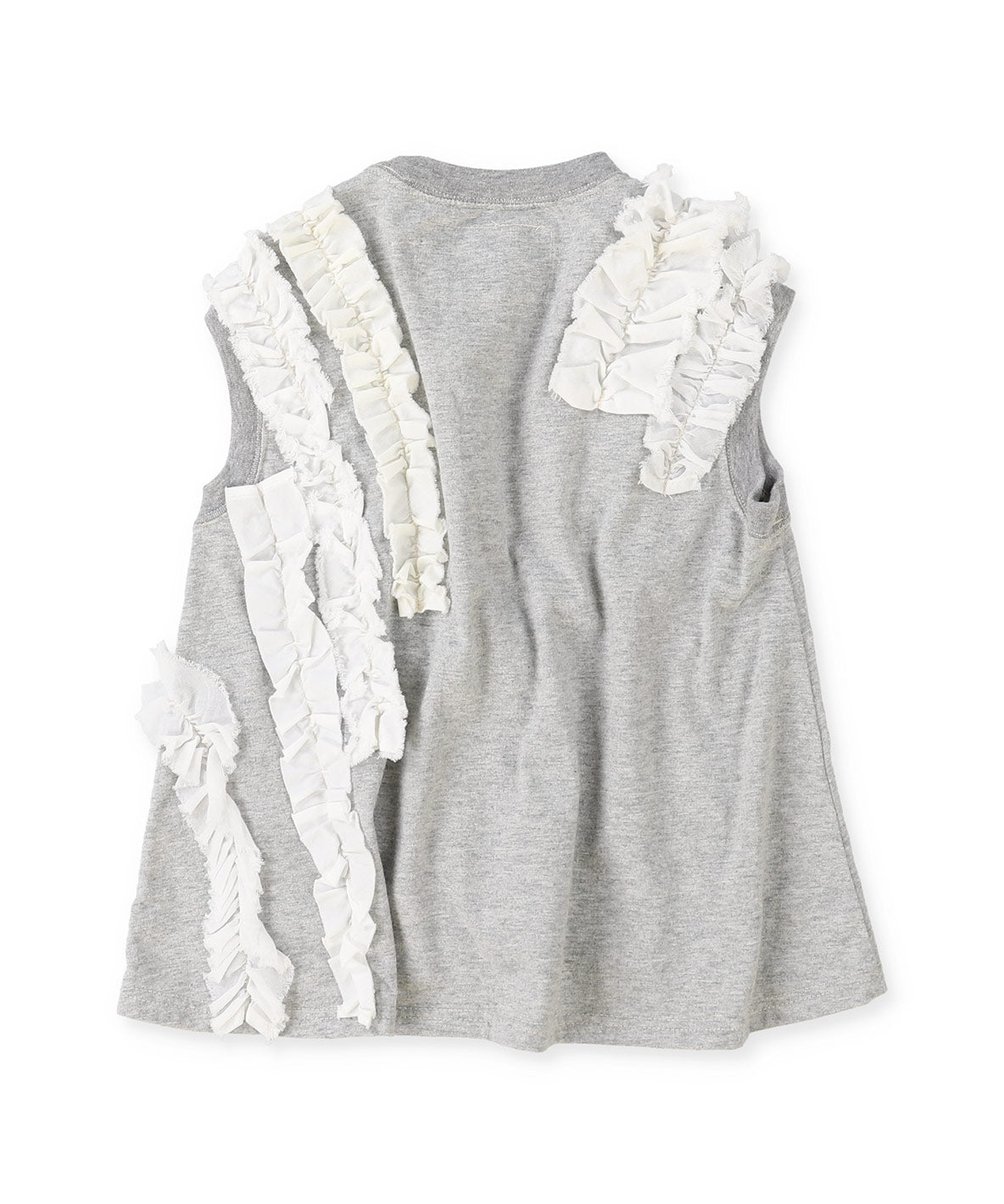 Vintage Cotton Jersey Frill Sleeveless Tee