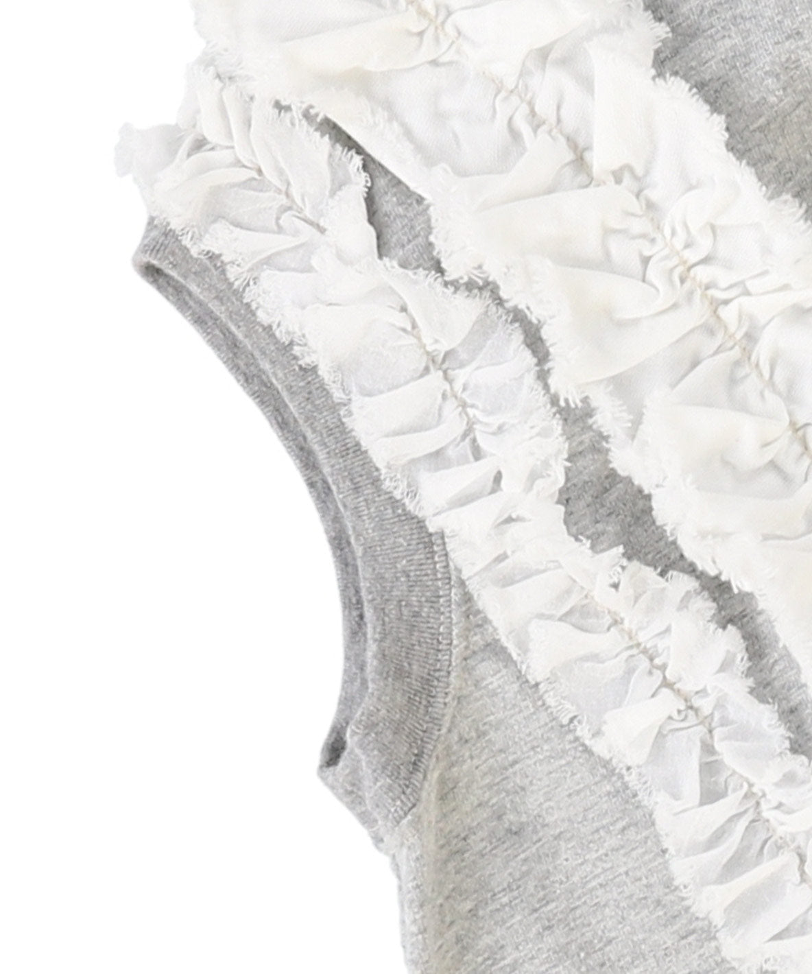 Vintage Cotton Jersey Frill Sleeveless Tee