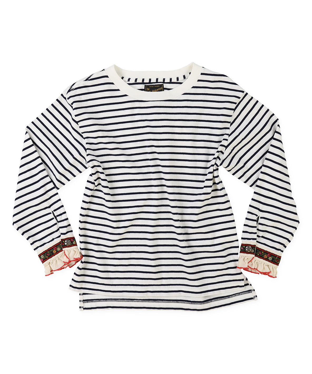 Tyrolean Tape and Striped Long Sleeve Tee