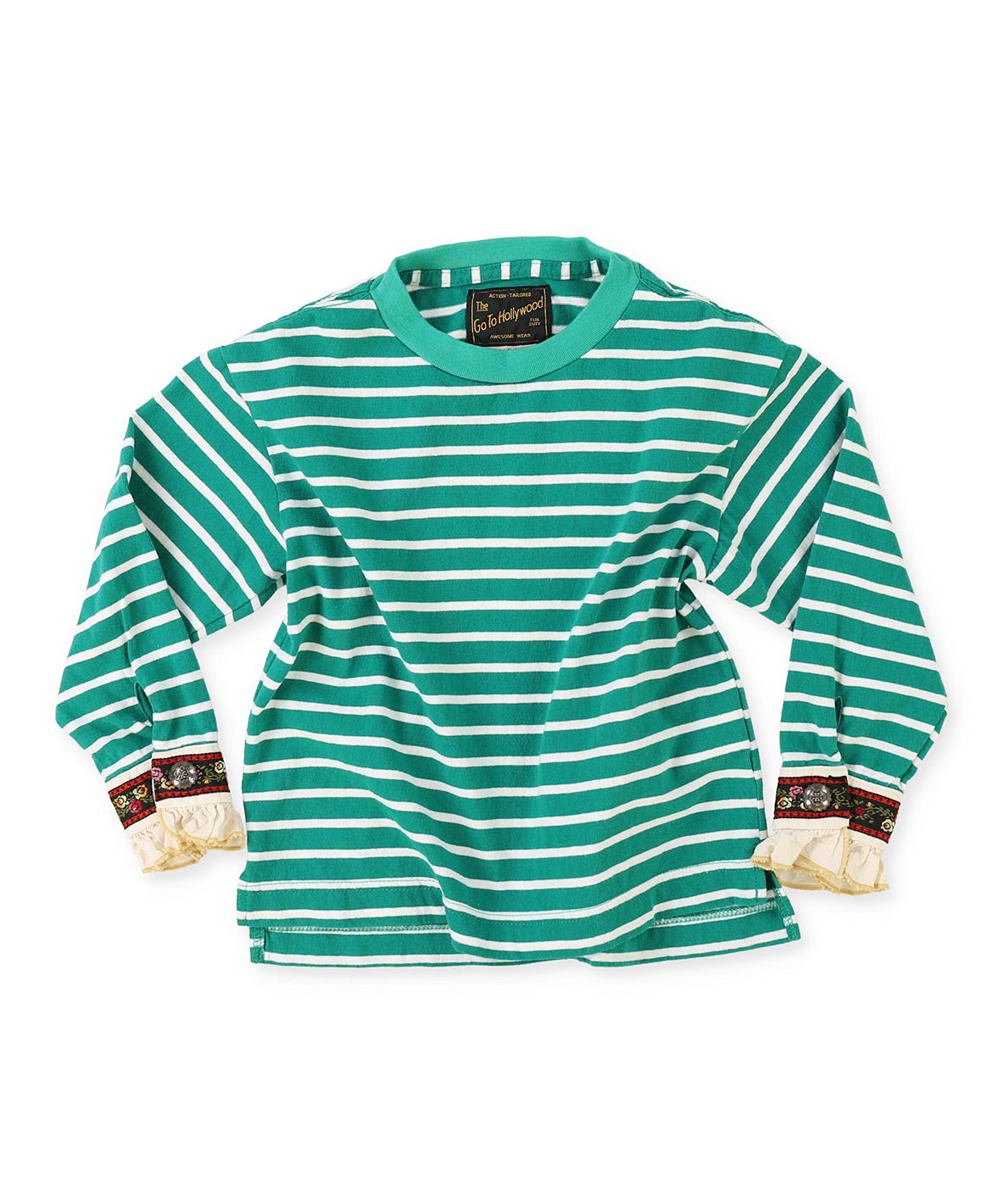 Tyrolean Tape and Striped Long Sleeve Tee