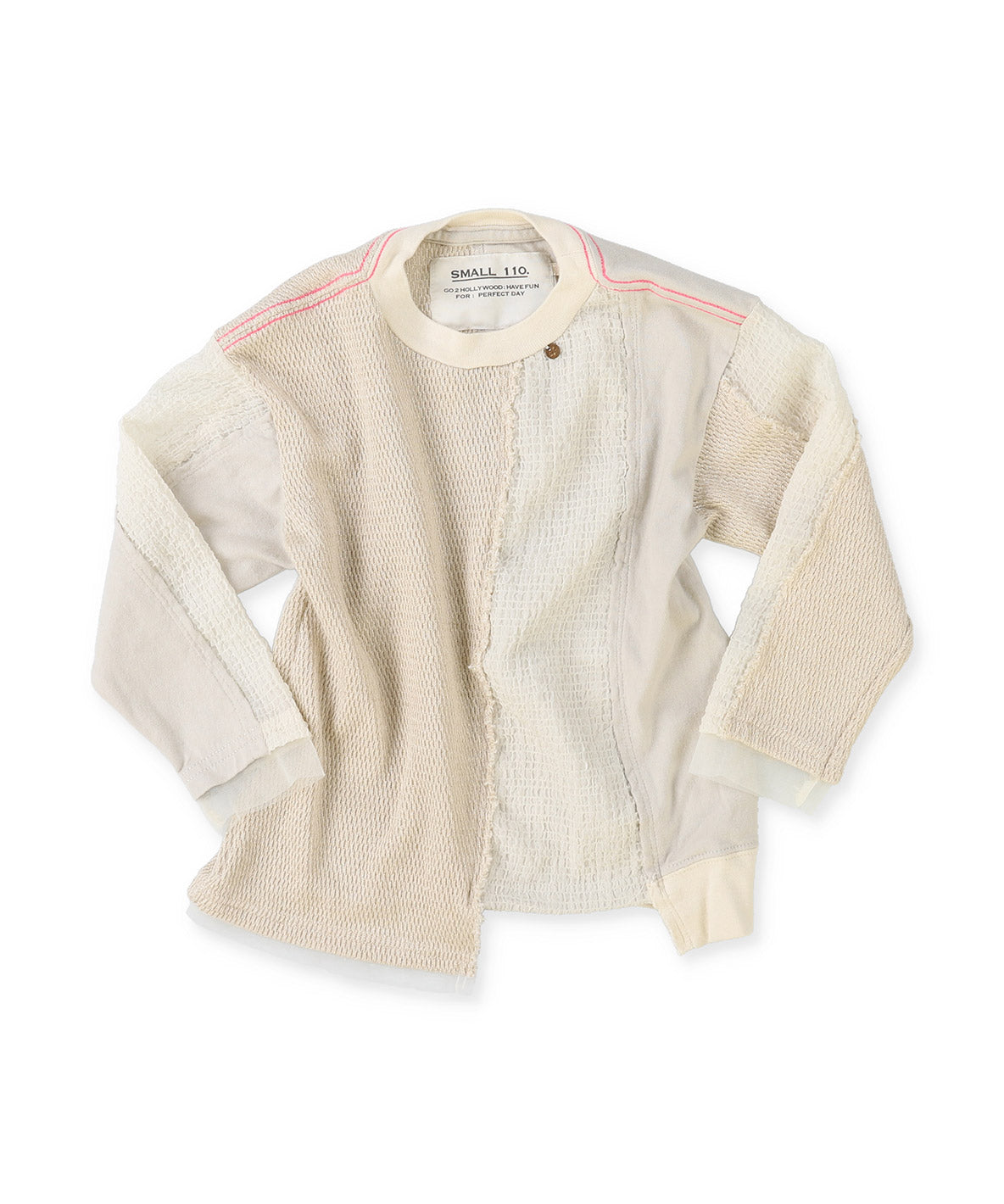 Cut-out Remake-like Long Sleeve Tee