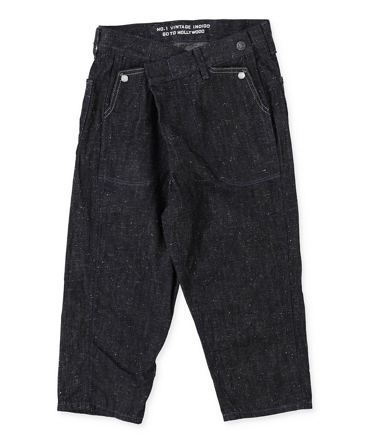 Work Denim Unique-shape Pants