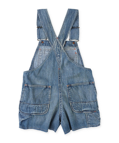 Work Denim Short Overalls