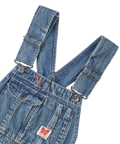 Work Denim Short Overalls