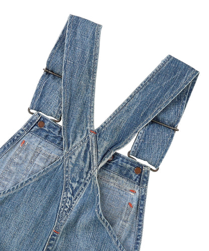 Work Denim Short Overalls