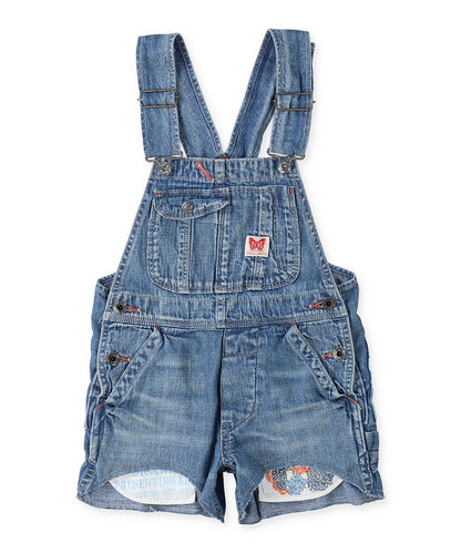 Work Denim Short Overalls