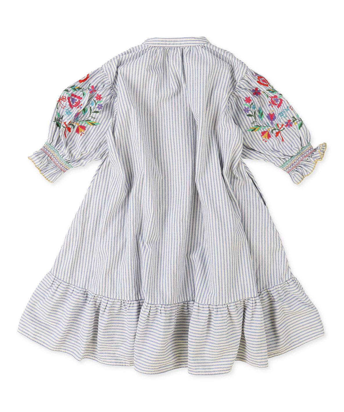 Floral Embroidery Shirt Dress