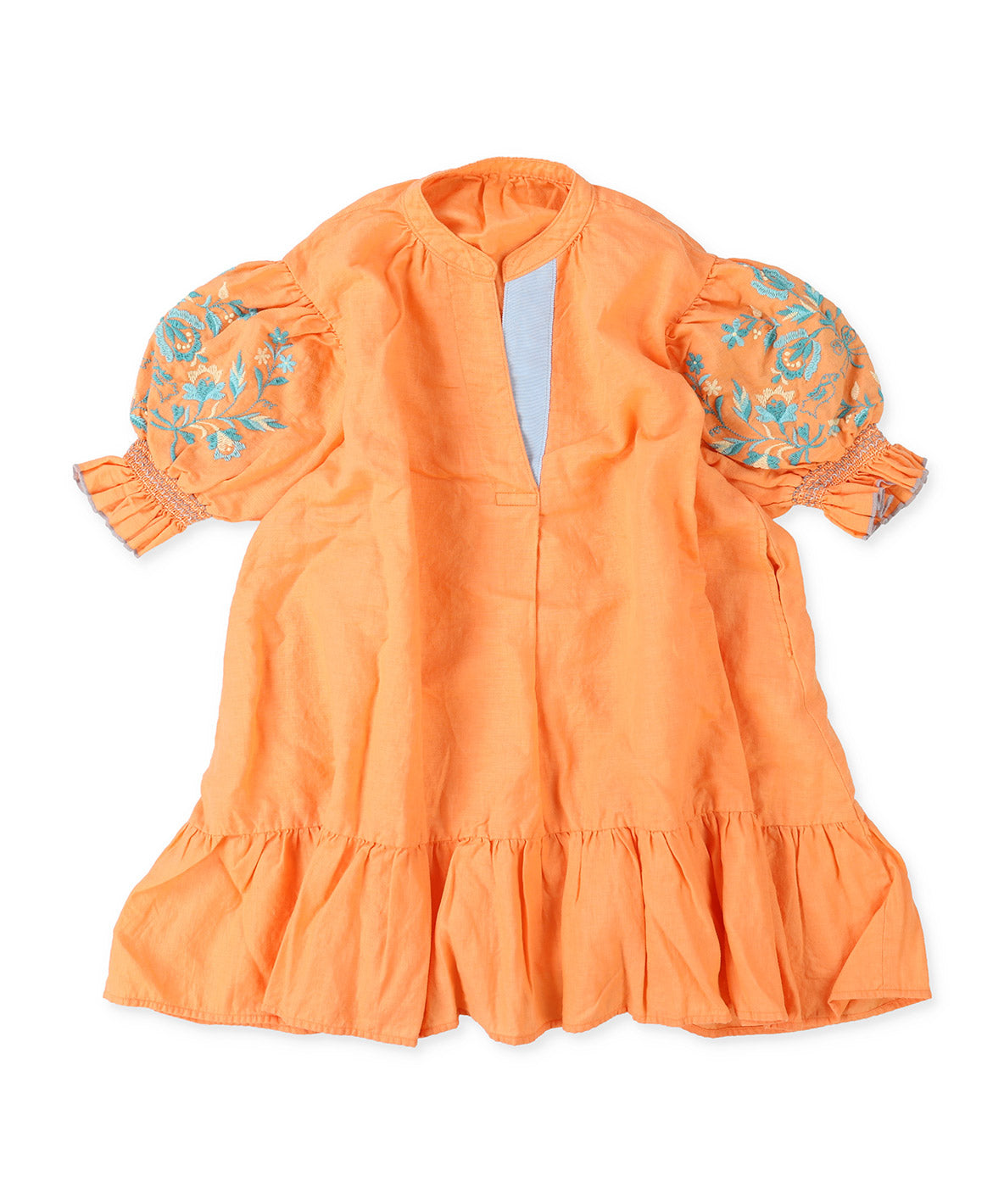 Floral Embroidery Shirt Dress